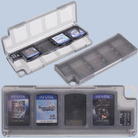 Black 8 In 1 Game Card Memory Card Case