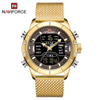 NAVIFORCE Men Watch Top Luxury nd Man Military Sport Quartz Wrist Watches Stainless Steel LED Digital Clock Relogio Masculino