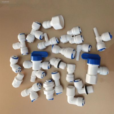 ✟♙ 1/4 3/8 BSP To 6.35mm 9.52mm Tube Water Purifier Accessories Aquarium Quick Fitting RO Water Plastic Pipe Coupling Connector