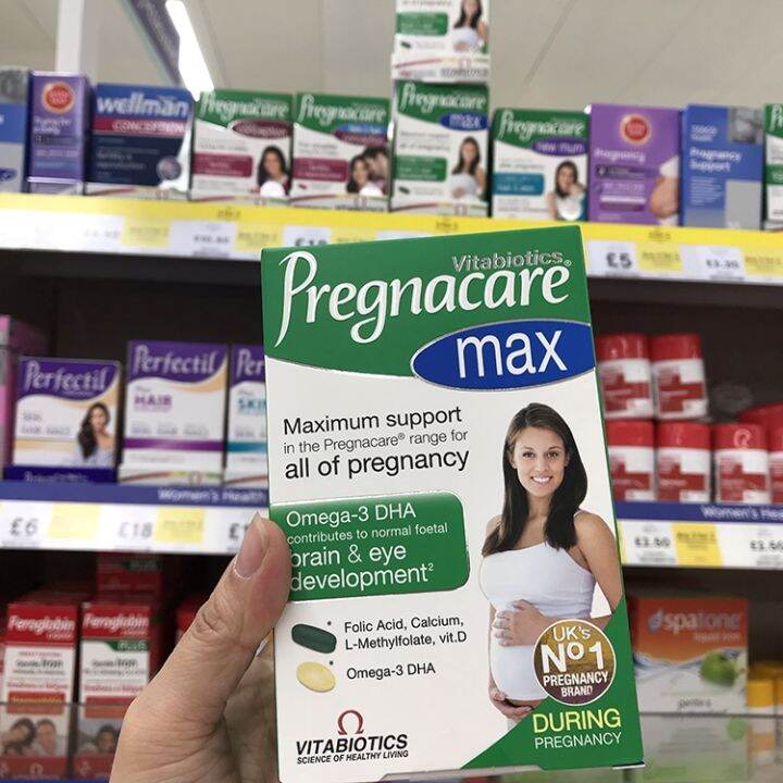 British pregnacare max pregnant women folic acid in the middle and late