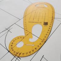 Fashion Design Ruler Clothing Curve Armhole Ruler Pattern Design Template