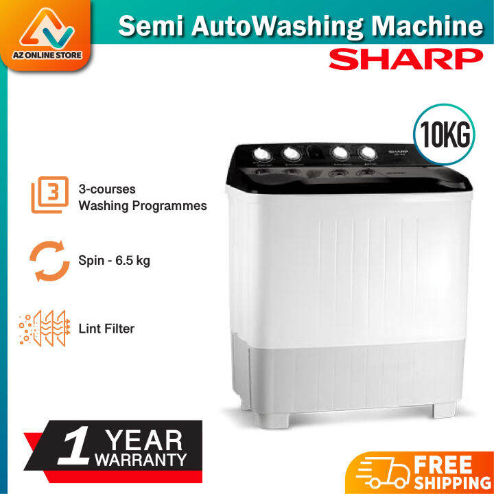 Sharp Semi Auto Series Washing Machine 10kg EST1016 | Lazada