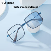 OQ BOGA 20สีรังสีแสงสีฟ้าใช้ได้ทั้งชายและหญิงแว่นคอมพิวเตอร์ป้องกันรังสียูวีโฟโตโครมิกแว่นกันแดดกรอบสี่เหลี่ยม