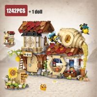 NEW LEGO LOZ City House Creative Street View Movie Shop Mini Building Blocks DIY Chinese Traditional Folding Model Toys for Kids Gift
