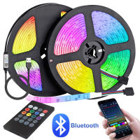 LED Strip Light for Room Color RGB 5050 LED 1-5m 20m 30m Music Bluetooth Backlight for Bedroom Decoration Christmas Luces Led