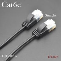 สาย Cat6แบบบางเฉียบอีเทอร์เน็ต90องศา Rj45สายแพทช์สายเคเบิลเครือข่าย Utp สายเคเบิลแลน Cat6a สำหรับแลปเตอร์กล่องทีวี