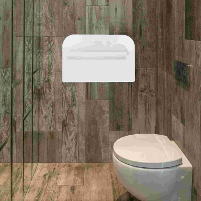 【CC】☍✑❅  Toilet Cover Holder Disposable Paper Dispenser Decorate Wall Mount Supply Plastic Mounted