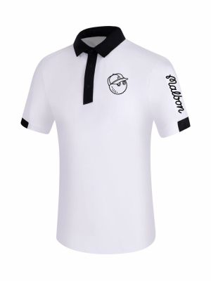 A new spot golf male fashion temperament lapel sports leisure summertime joker breathable short sleeve polo shirt golf