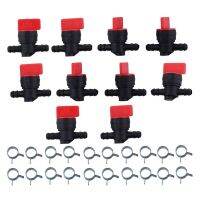 10PCS 494768 698183 Fuel Shut Off Valve with Clamp for 1/4 inch Fuel Line Briggs Stratton Murray Toro Lawn Tractor