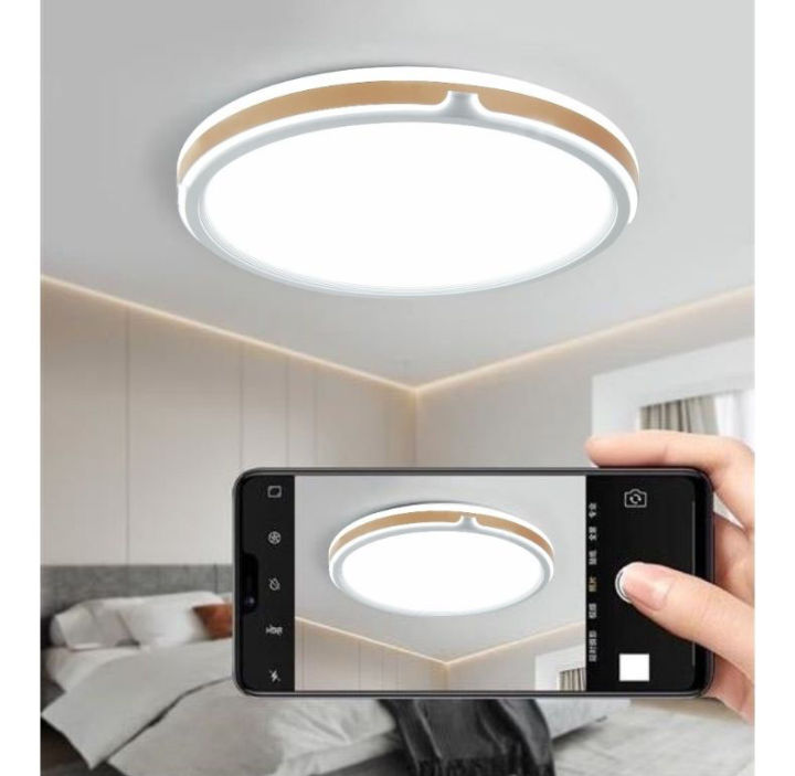 โคมไฟติดตั้งง่ายโคมไฟเพดาน-3-สีแหล่งกำเนิดแสงประหยัดพลังงานแสงสว่า-งห้องนอนห้องพักห้องพัก