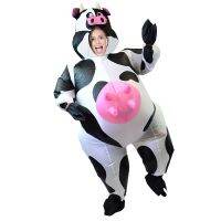 Halloween Party Fun Inflatable Crazy Cow Costume Adult Size Cosplay