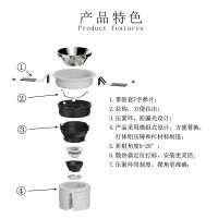 สปอตไลท์ป้องกันแสงสะท้อนแบบเต็มสเปกตรัมแบบฝัง led โคมไฟล้างผนังเนินเขาเล็กๆ cob ไม่มีไฟหลักในห้องนั่งเล่น