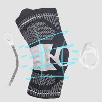 [COD] New horizontal machine silicone cushioning breathable knee pads basketball running spring support outdoor mountaineering German craft protective gear