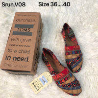 รองเท้าTOMS(3สี) รองเท้าลำลองผู้หญิง แบบสลิปออน (Slip on) รุ่น กราฟฟิก รองเท้าลิขสิทธิ์แท้ (36-40EU) รองเท้าใส่ทำงาน รองเท้าผู้หญิง