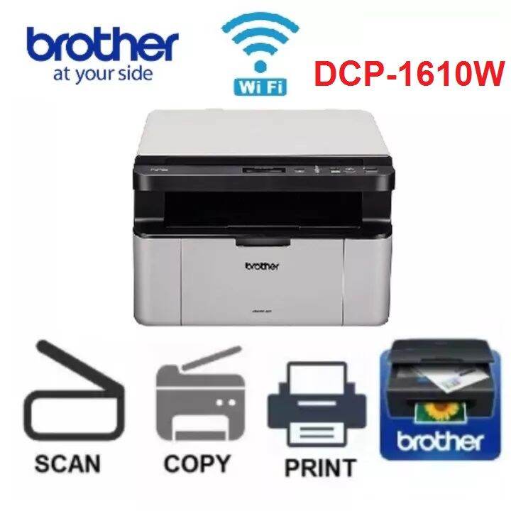 Hotdeal Brother DCP1610W Wireless 3 In 1 Multifunction Laser Printer