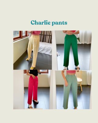 Charlie pants กางเกงขายาวขากระบอกเล็ก