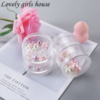 【♡Lovely girls house♡】ต่างหูขนาดเล็กอเนกประสงค์กล่องเครื่องประดับเดินทางหลายชั้นแหวนตะปูกล่องเก็บของศิลปะ