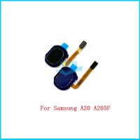 เหมาะสำหรับ Samsung Galaxy A20 A205F A30 A305F A40 A405F A60 A605F สแกนลายนิ้วมือเซ็นเซอร์ปุ่มโฮมโค้งระบุตัวระบุ ID แบบสัมผัส