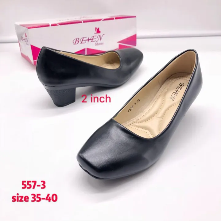 557-3 Women'Fashion Black School Office Ladies Heels Shoes | Lazada PH