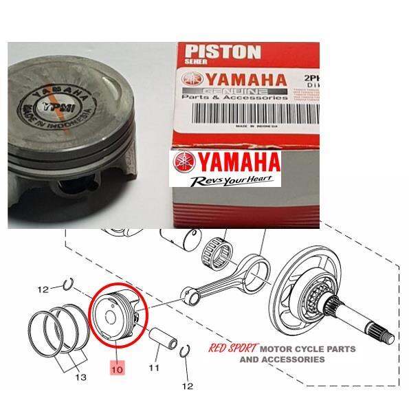 ๑ YAMAHA PISTON MIO i 125 AND MIO SOUL i 125 GENUINE PARTS Lazada PH