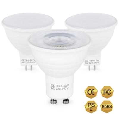 หลอดไฟ Led อลูมิเนียมถ้วยหลอดไฟ Gu10 Mr16โคมไฟ Led สำหรับปาร์ตี้ในบ้าน2835 Smd บรรจุภัณฑ์พลาสติก220V ไฟกลางคืนประหยัดพลังงาน350lm หลอดไฟ LDP3732