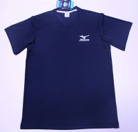 ต่างกันต่างกัน Mizuno Monopoly Polyester ผ้าแห้งเร็ววิ่งรุ่นหลวมเงินผู้ชาย/เสื้อยืดแขนสั้น