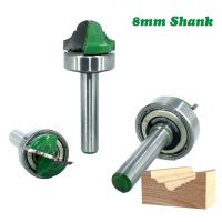 1PC 8mm Shank Router Bit Bearing Double Roman Ogee Edging Milling Cutter สําหรับมีดไม้ Woodwork Line Hobbing