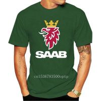 เสื้อยืดผู้ชายเสื้อยืดเสื้อยืดโลโก้ Saab