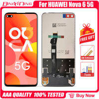 6.57นิ้วต้นฉบับสำหรับ Nova 6 5G จอแสดงผล LCD Nova 6 5G หน้าจอสัมผัส Digitizer เครื่องมือประกอบ