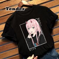 Hot Anime กราฟิก T เสื้อ Darling In The Franxx Anime Zero สอง Kawaii การ์ตูน Harajuku พิมพ์ T เสื้อ Y2k Aesthetic T เสื้อ