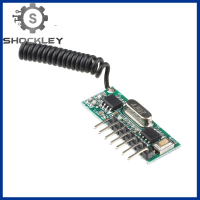 Shockley DC3.3 ~ 5V 433MHz/315MHz รีโมทคอนโทรลไร้สายการเรียนรู้4-Way ชุดถอดรหัสสากลและรับโมดูลสามโหมดการทำงาน