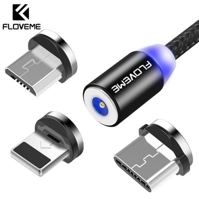 FLOVEME Magnetic Cable Charger Micro USB Type C Lighting Cable 2A Fast Charging Charge USBC/Type-C Wire For iPhone Samsung Cable Docks hargers Docks C