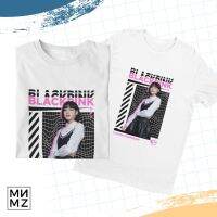 การออกแบบเดิมเสื้อยืดMNMZ LISA BLACKPINK kpop graphic tees T-shirt tshirt Unisex Trendy Shirt Quality Sublimation PrintS-5XL