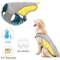 Summer Dog Cooling Vest Clothes Adjustable Mesh Reflective Vest coat Quick Release Cooling Harness For Dogs Pet dog clothes