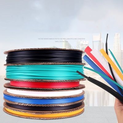 5mm 100meter/lot 7 Colors Cable Sleeve Shrinkage Ratio 2:1 Shrink Wrap Shrink Tube Heat Shrink Tubing Tube Heat Shrink Tubing Cable Management