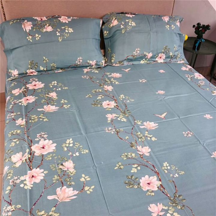 ชุดเครื่องนอน-ผ้าปูที่นอน-ครบ3ชุด-1ผ้าปูรัดมุม-2ปลอกหมอนหนุน-ชุดที่นอน-ผ้าปูที่นอน6ฟุต