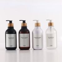 500ml Soap Dispenser Bottle Bathroom Shampoo Shower Gel Bottle Push Type Refillable Empty Glossy Bottle Kitchen Soap Dispenser