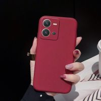 VIVO V25 5G V25E 4G Ultra-Thin Matte กันกระแทกเคสโทรศัพท์ซิลิโคน Rock Sand Case Cover