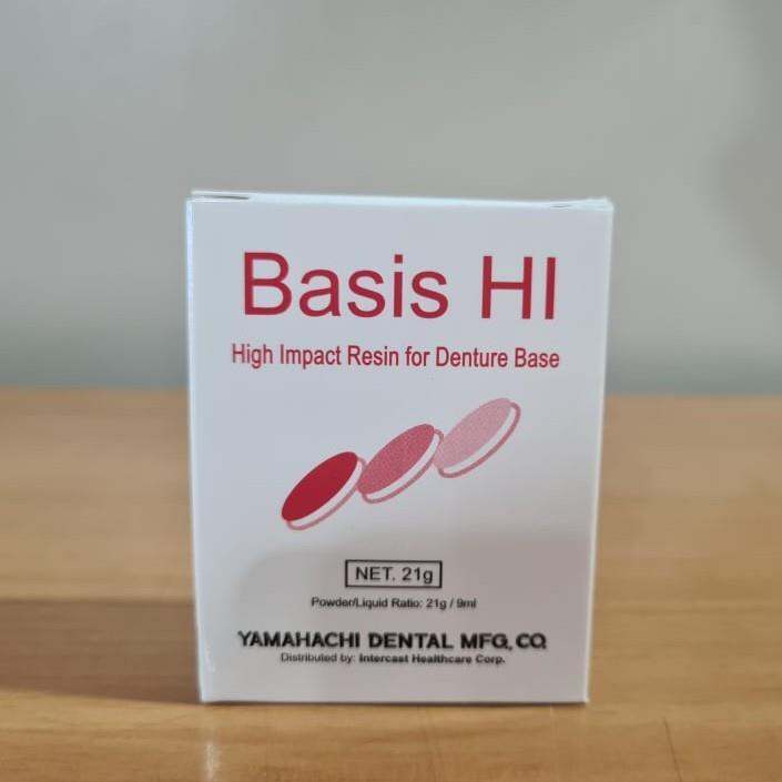 Yamahachi Dental Basis HI High Impact Resin for Denture Base 21g