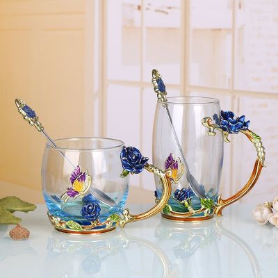 ✼ↂ✼  Factory direct supply cup logo gift box set two-piece glass high-end water wholesale
