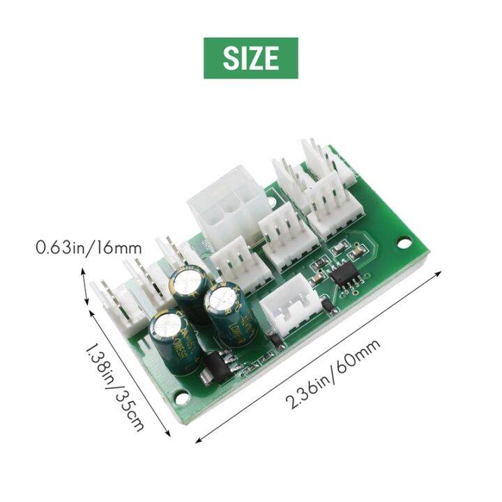 computer-case-miner-fan-speed-controller-8-channel-fan-hub-pwm-high-power-violent-fan-controller-fan-speed-governor