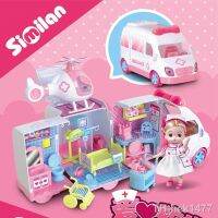 【hot】☑  house romantic wedding car love ambulance self-assembled girl educational toys holiday gift