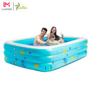 Bể Bơi Phao Gobos Chữ Nhật 3 Tầng- Hồ Bơi Cho Bé Loại Dày, An Toàn