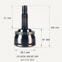 ( PRO+++ ) โปรแน่น.. หัวเพลาขับ หัวเพลาขับนอก วอลโว่ VOLVO S40 ABS ฟันนอก 25 ฟันใน 25 บ่าซีล 54 ยี่ห้อ E1 VO-003A ราคาสุดคุ้ม เพลา ขับ หน้า เพลา ขับ เพลา เกียร์ ยาง หุ้ม เพลา