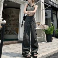 【HOT】¤ New Pants Spice Loose Straight Trousers Female Waist Streetwear Trend Pantalon