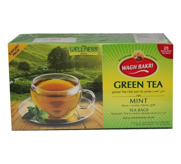 Wagh Bakri Green Tea MINT 37.5g 25 bags India | Lazada PH