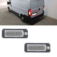 A2PCS LED ใบอนุญาตหมายเลขทะเบียนแสงโคมไฟสำหรับ Fiat Ducato รถบัส Kasten 2006 2007 2008 2009 2010 2012 2013 2014 2015ซีตรอง JumperM