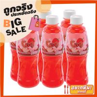 โยคุ น้ำสตรอว์เบอร์รี่ 25% ผสมวุ้นมะพร้าว 320 มล. x 6 ขวด Yoku Strawberry Juice 25% with Nata De Coco 320 ml x 6 bottles ว๊าว?