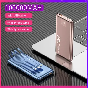 1000000mAh Mini Power Bank Dual USB UltraThin External Battery Backup  Charger 