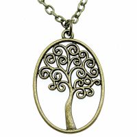 Life Tree  Necklace Jewelry Making Supplies Vintage Fashion Jewelry On The Neck